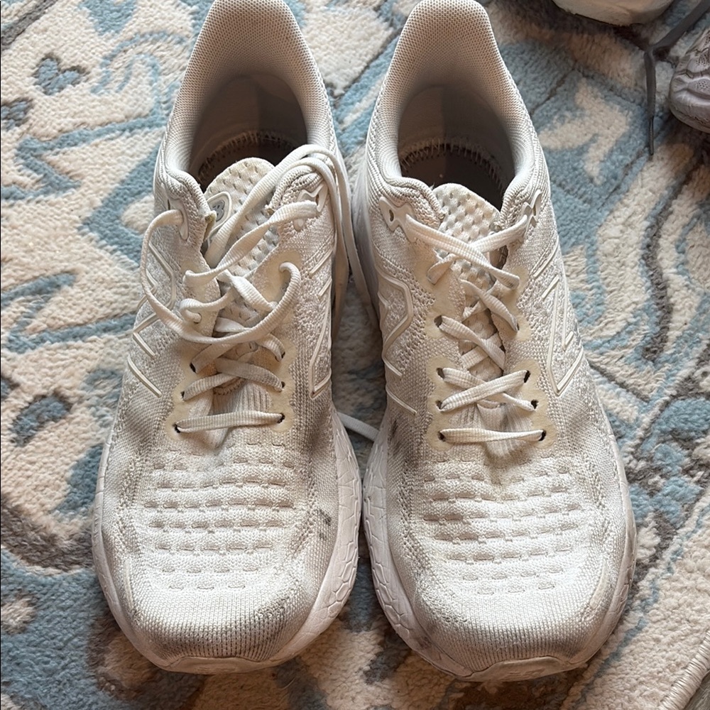 New Balance White Fresh Foam Sneakers